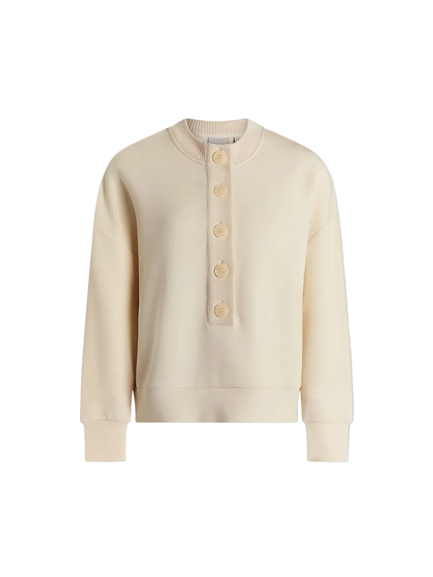 Reena Button Front Sweat
