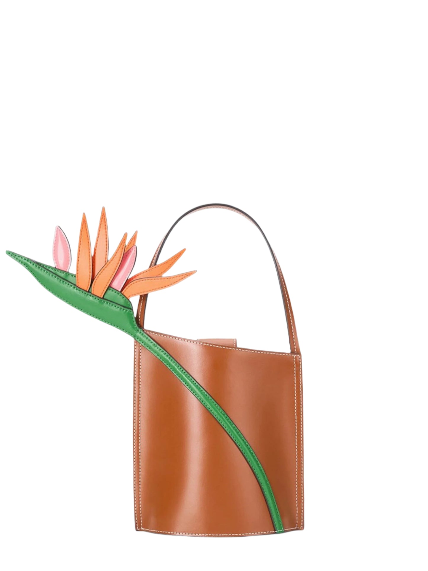 Staud The Bird of Paradise Bucket Bag in Tan