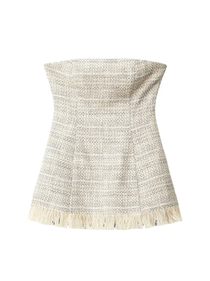 Staud Silvia Top in Ivory Multi