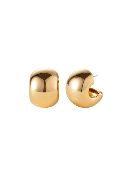Jenny Bird Gemma Hoops in High Polish Gold