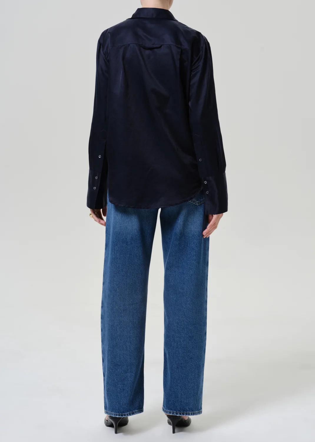 Citizens of Humanity Lindz Easy Straight Tuxedo Stripe Jean in Liro