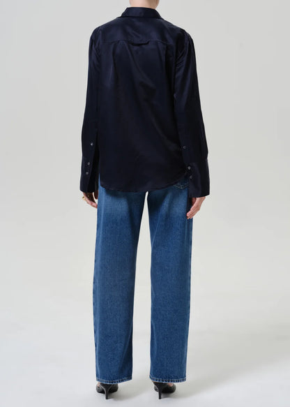 Citizens of Humanity Lindz Easy Straight Tuxedo Stripe Jean in Liro