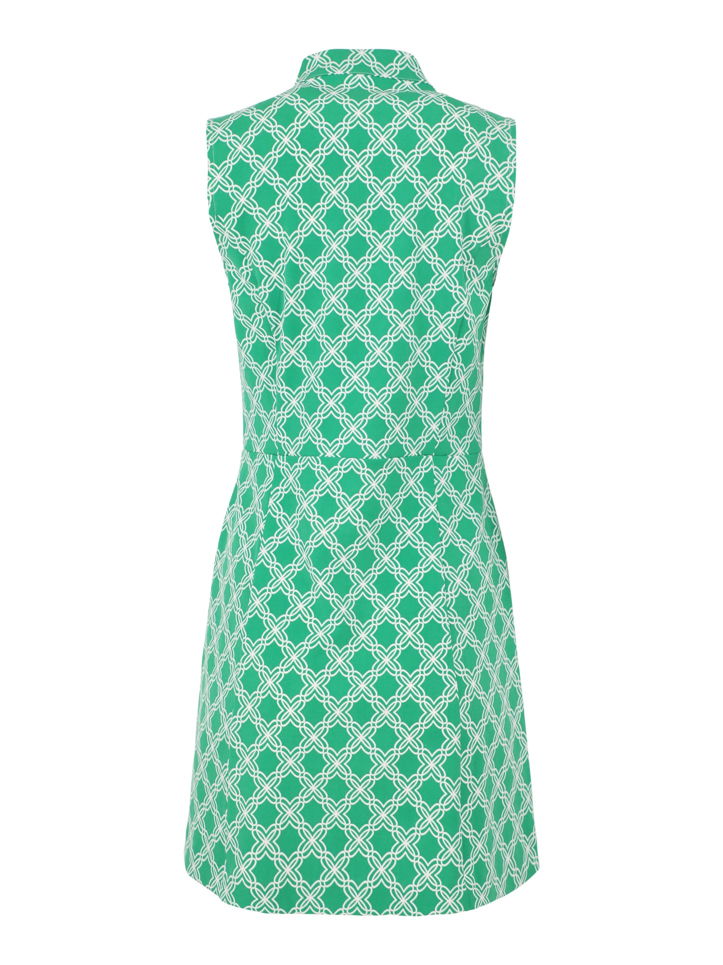 Lilly Pulitzer Catarina Ruffle Dress UPF 50+ in Bamboo Green Boo Green Open Butterfly Pattern