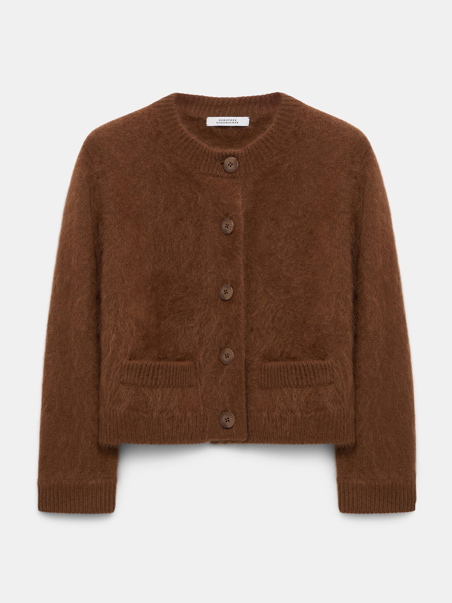 Fluffy Statements Cardigan - Coffee - XXL