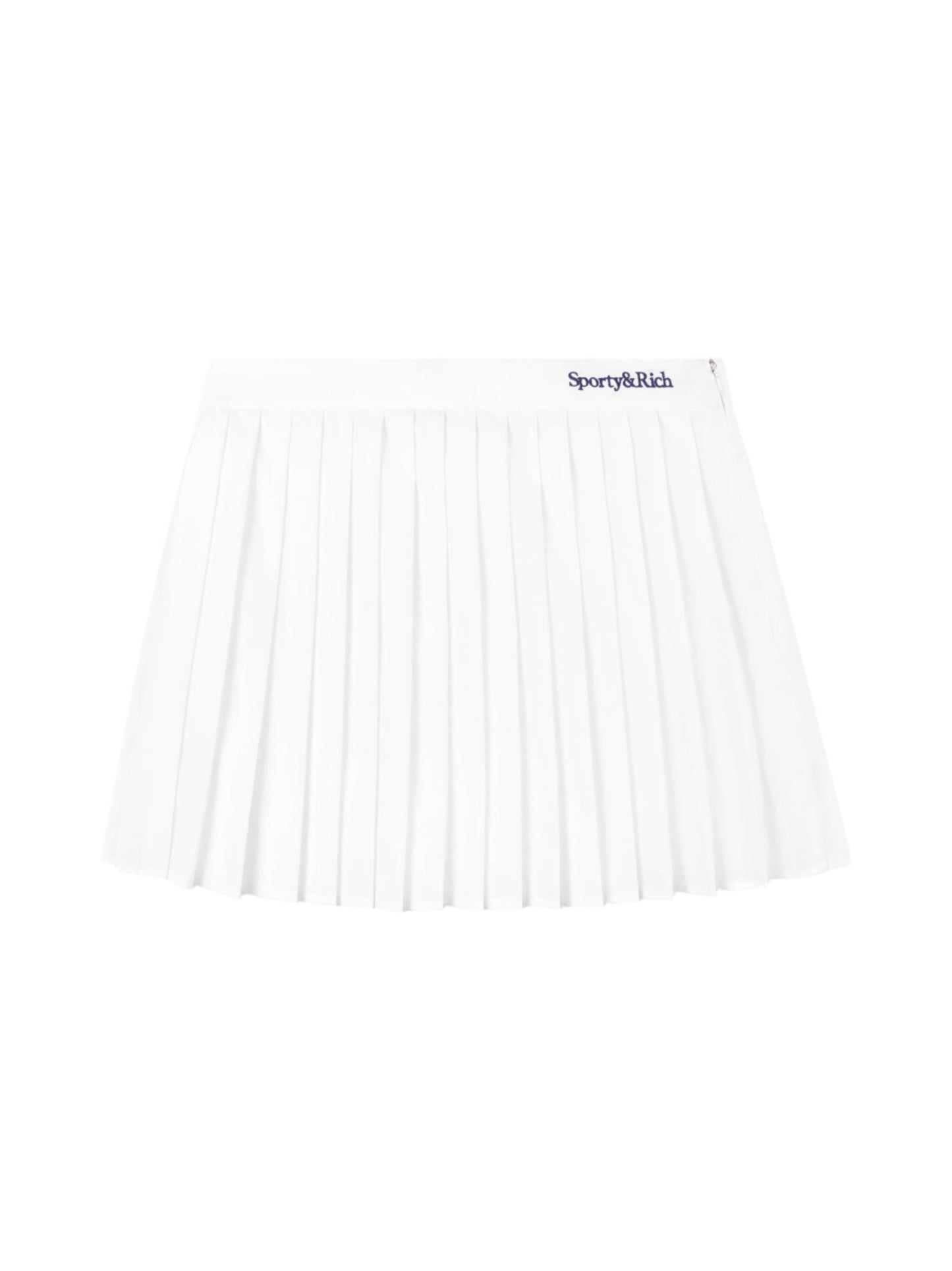 Sporty & Rich Serif Logo Anae Skirt in White