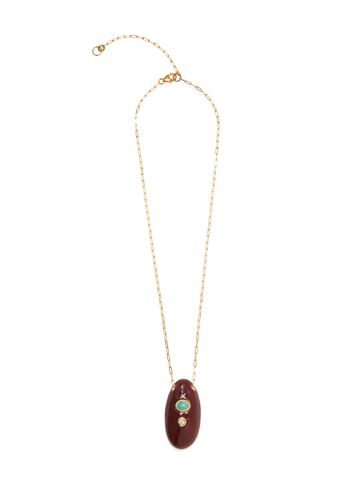 La Paz Pendant Necklace in Umber