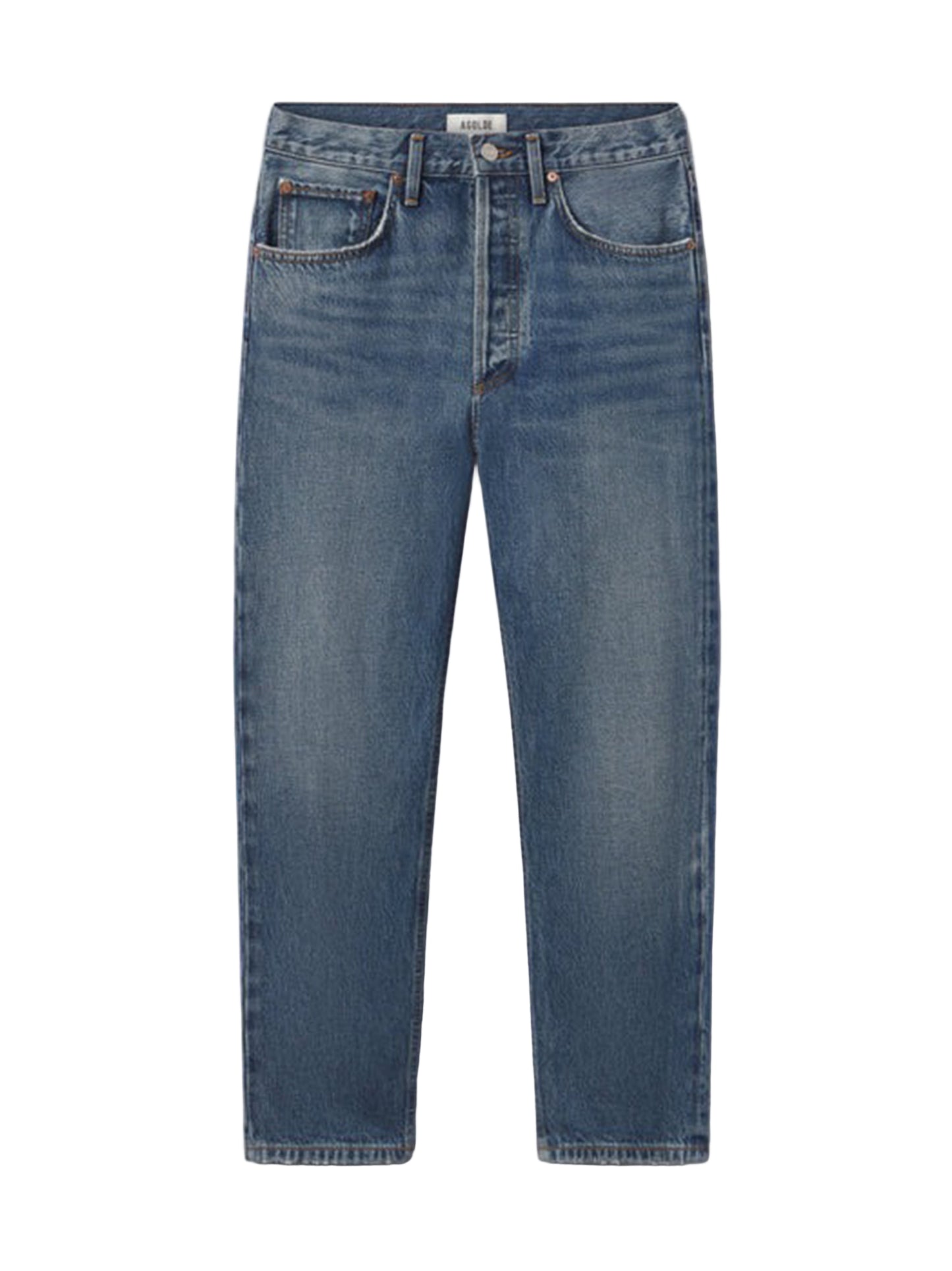 Agolde 90's Mid Rise Crop in Essence