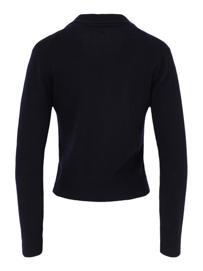 Vince Wool & Cashmere-Blend Lapel Cardigan in Coastal