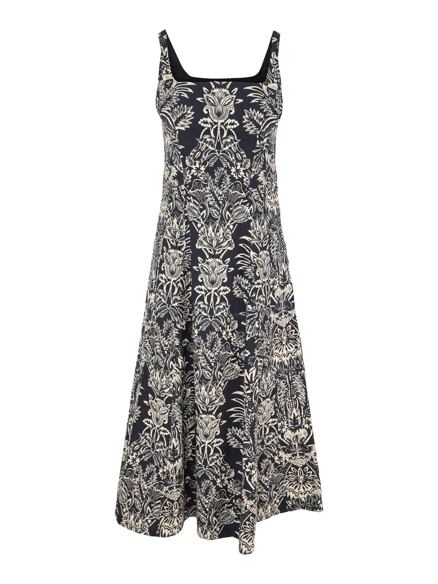 Ulla Johnson Natali Tank Cotton Dress in Noir Flora