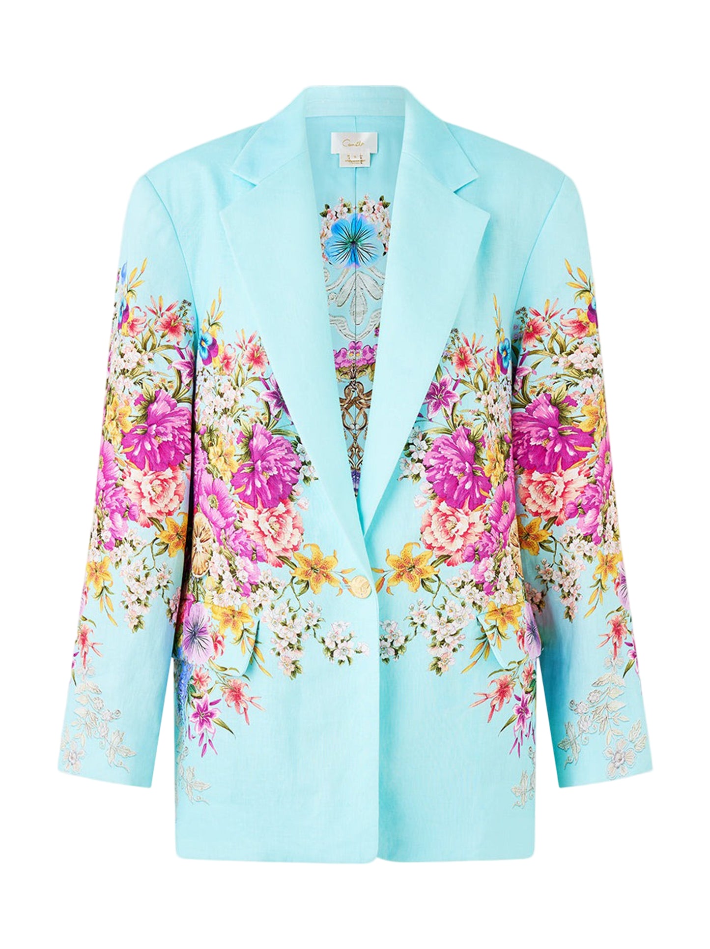 Camilla Boyfriend Jacket in Bazaar Blooms