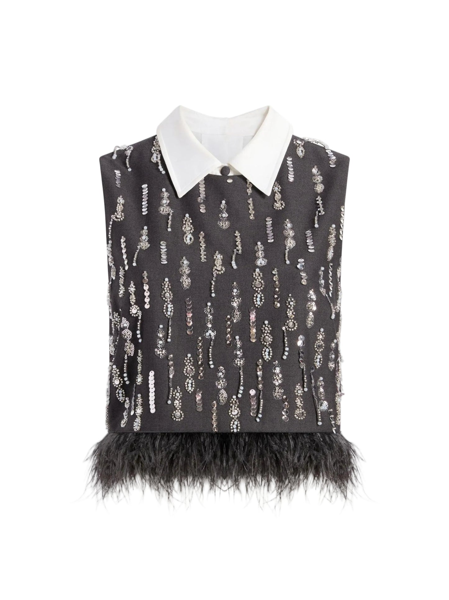 Cinq à Sept Selene Top in Charcoal