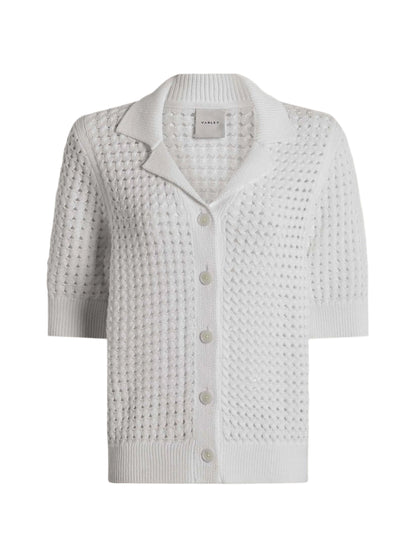 Varley Ellie Knit Shirt in White