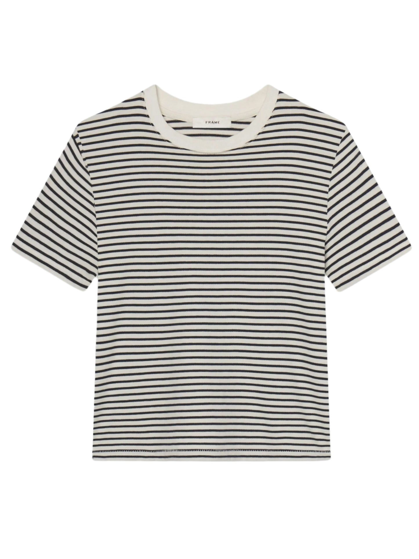 Frame The Baby Tee in Navy Multi