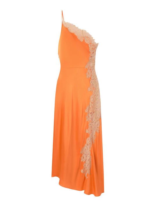 ALC Lou Dress in Vivid Orange/Pale Blush