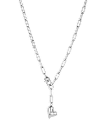Jenny Bird Puffy Heart Necklace (More Colors)