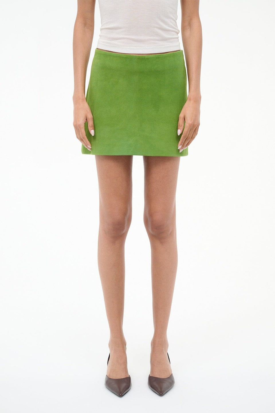 Staud Crest Skirt in Leaf