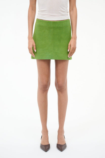 Staud Crest Skirt in Leaf