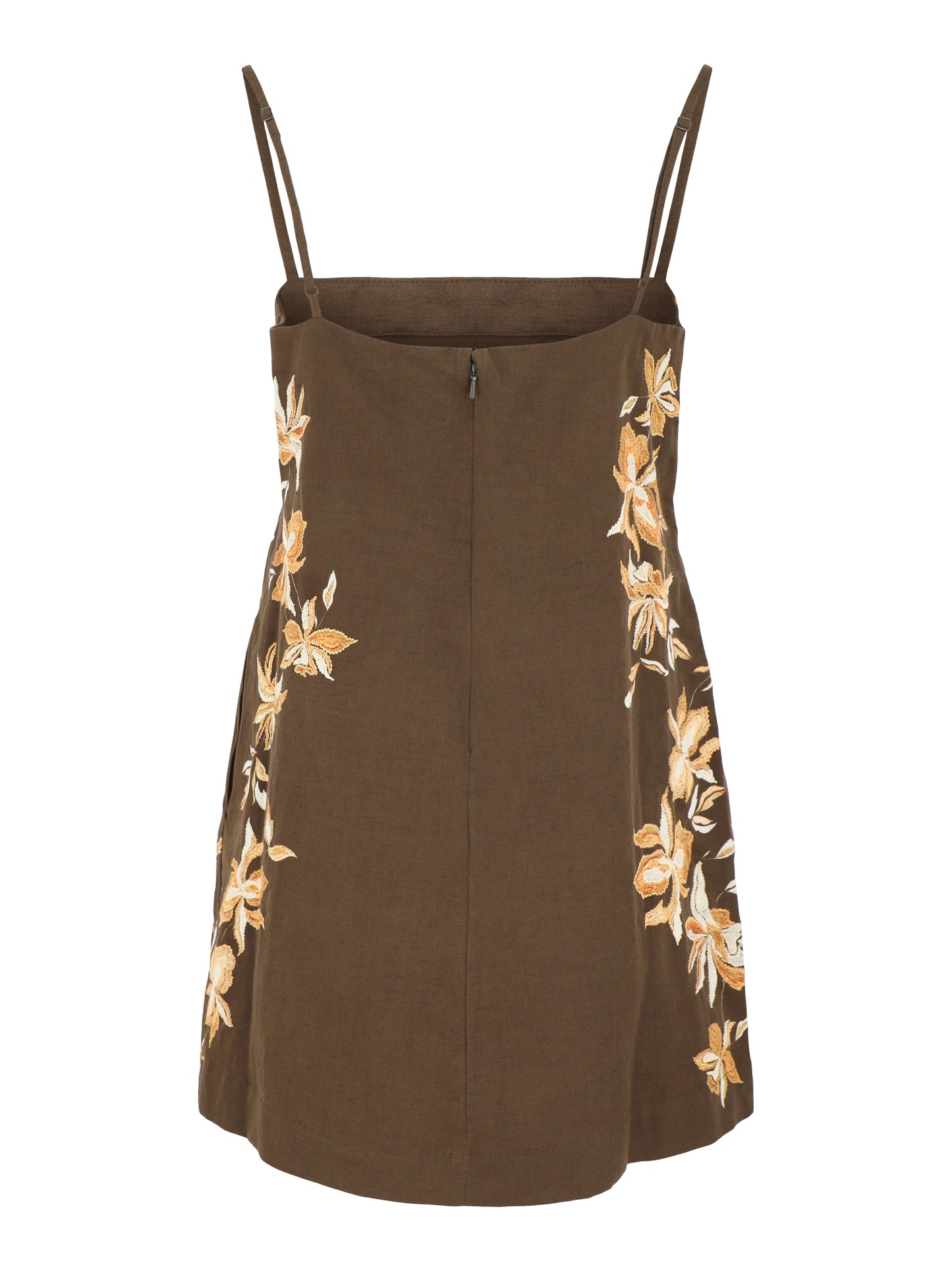Hemant and Nandita Bota Mini Dress in Brown