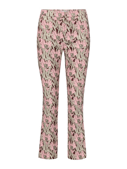 Veronica Beard Arte Kick-Flare Pant in Raisin Multi