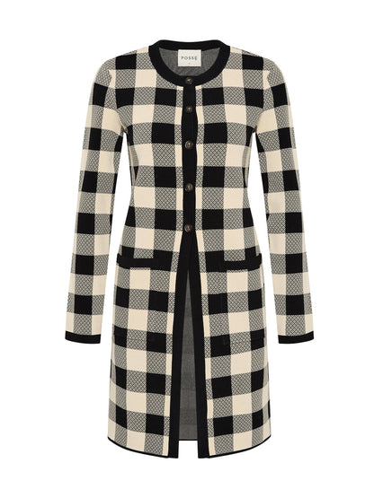 Posse Pippa Cardigan in Heritage Plaid