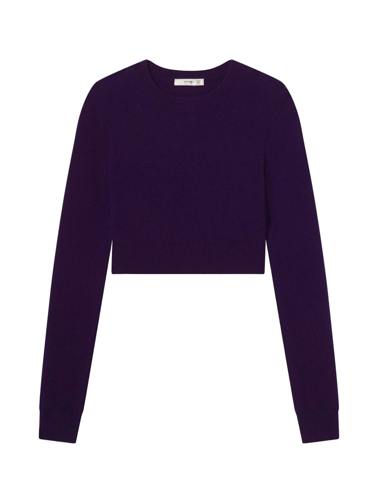 Frame Cashmere School Crew Sweater in Royal Purple