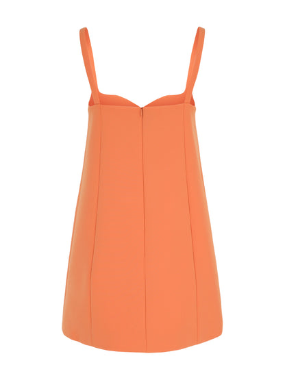 alexis tangerine larsen mini dress Alexis Larsen Dress in Tangerine – Leigh's of Breton Village