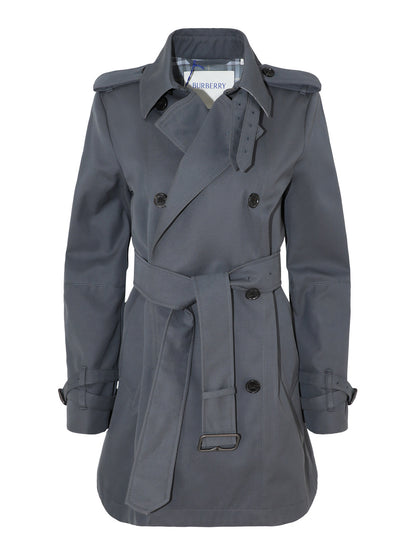 Burberry Short Trench Coat in Magnet