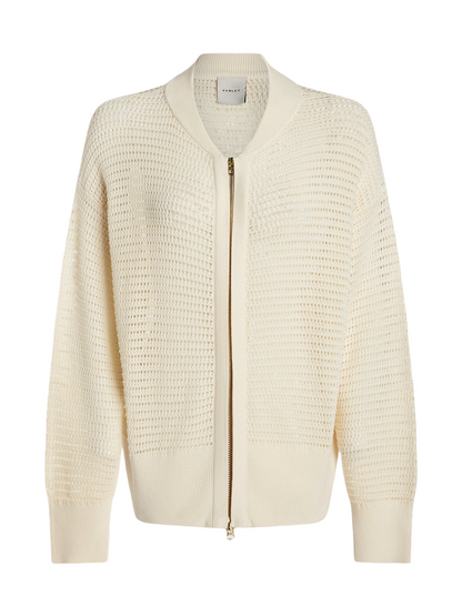 Varley Ward Knit Jacket in Egret