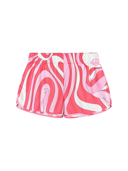Pucci Silk Printed Shorts in Pink