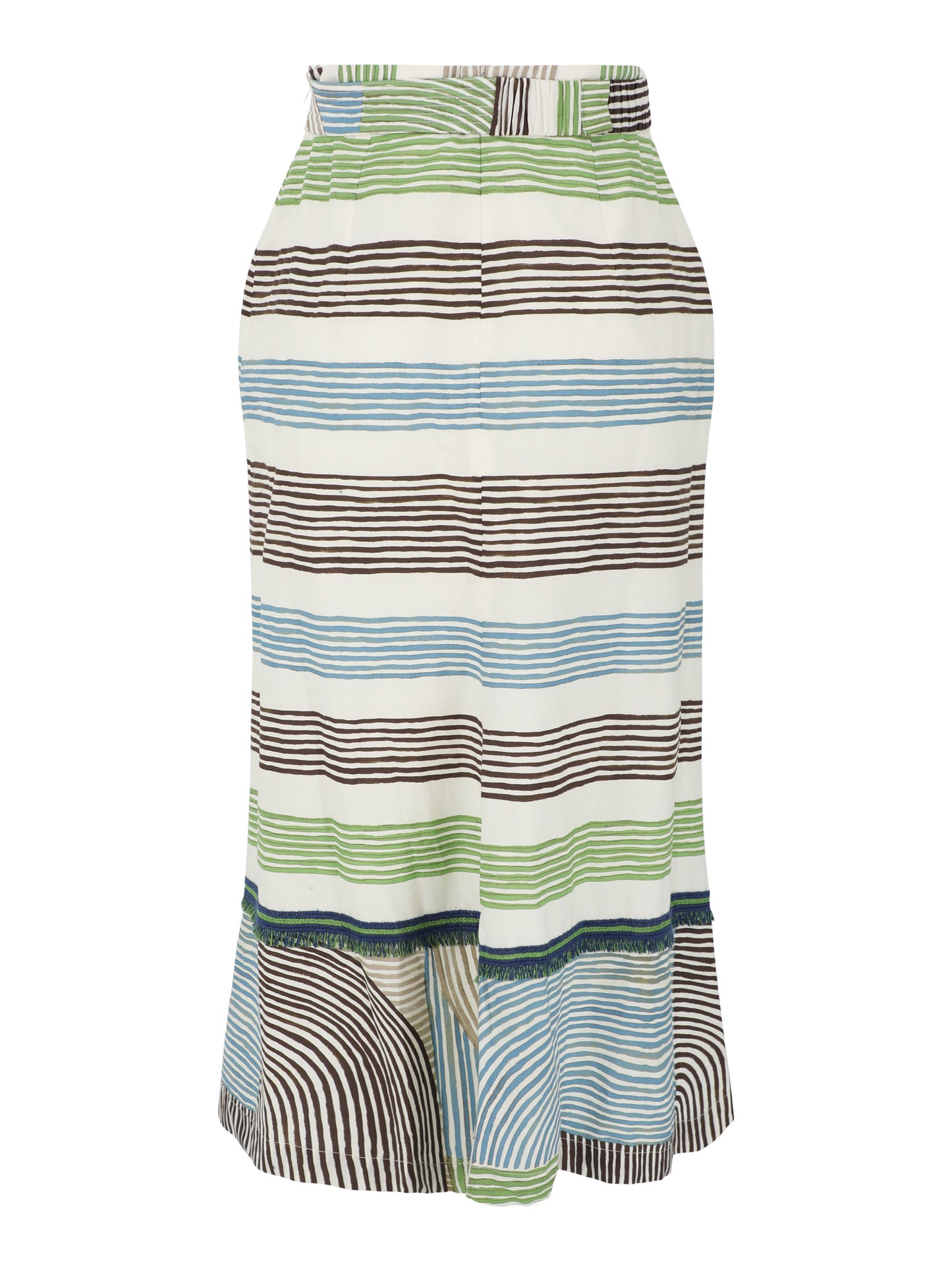 Silvia Tcherassi Lyla Skirt in Abstract Green