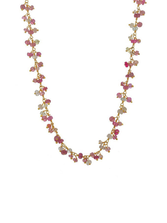 Catherine Weitzman Gemstone Dangle Choker (More Colors)