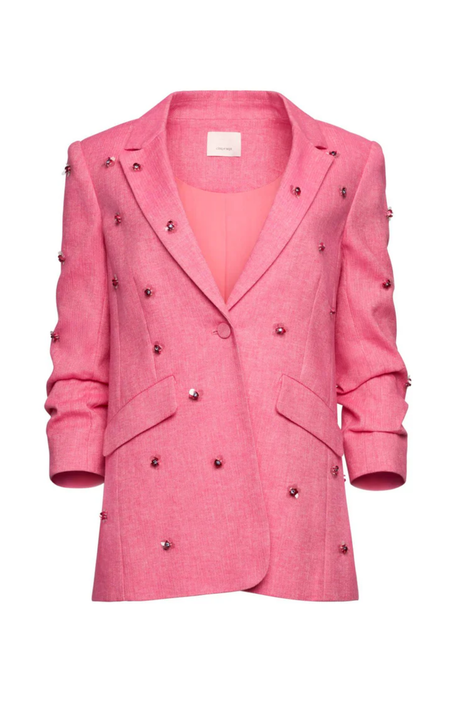 Cinq à Sept Wildflower Pailette Kylie Blazer in Azalea