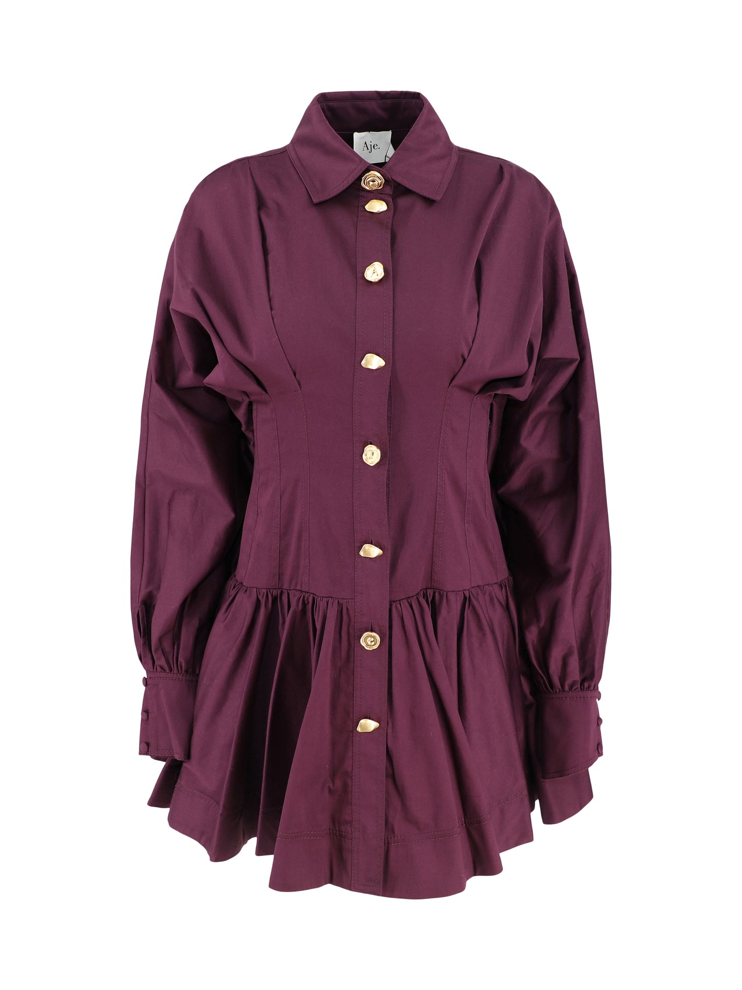 Aje Alexa Long Sleeve Mini Dress in Mulberry Leigh's of Breton Village Aje Alexa Long Sleeve Mini Dress in Mulberry Leigh's of Breton Village