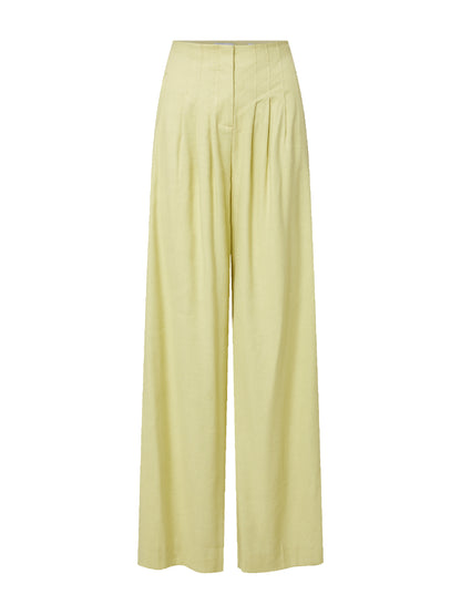 Veronica Beard Hoyt Wide-Leg Pant in Pistachio