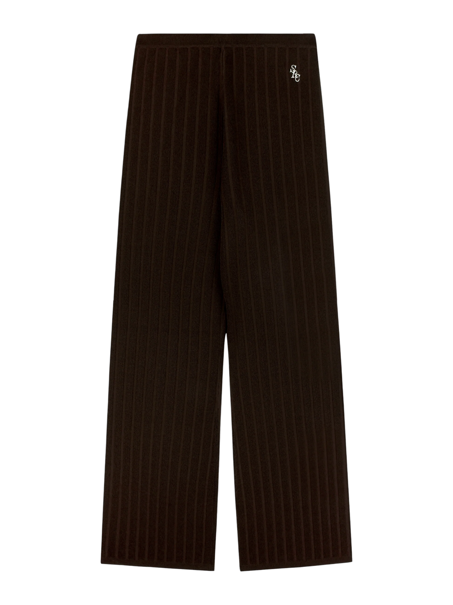 Sporty & Rich SRC Ribbed Trousers in Cioco