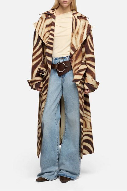 7 For All Mankind Trench in Canvas Zebra