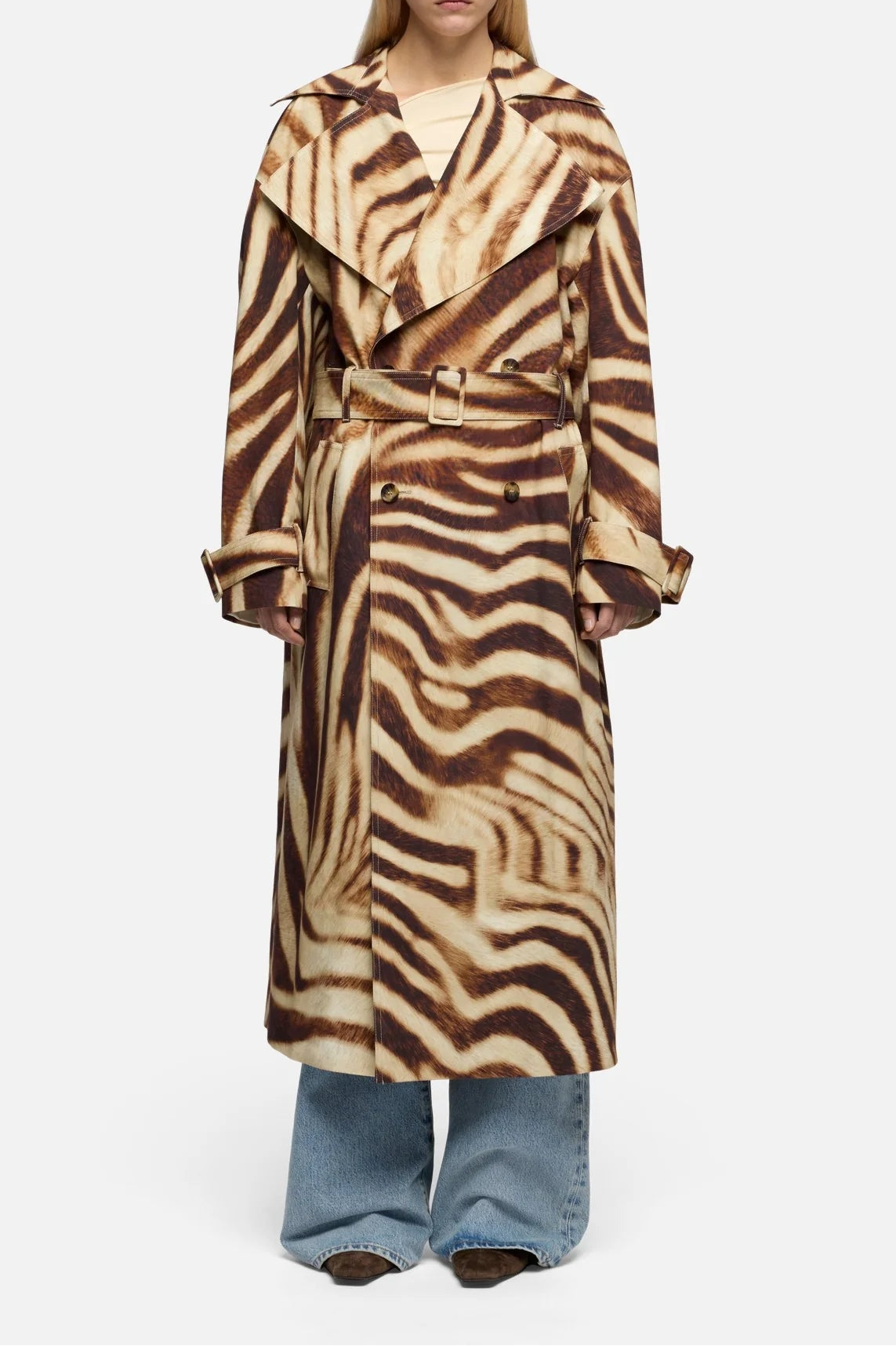7 For All Mankind Trench in Canvas Zebra