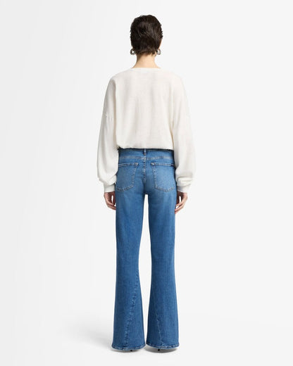 7 For All Mankind Slim Illusion Twisted Seam Tailorless Dojo Jeans in Yuma