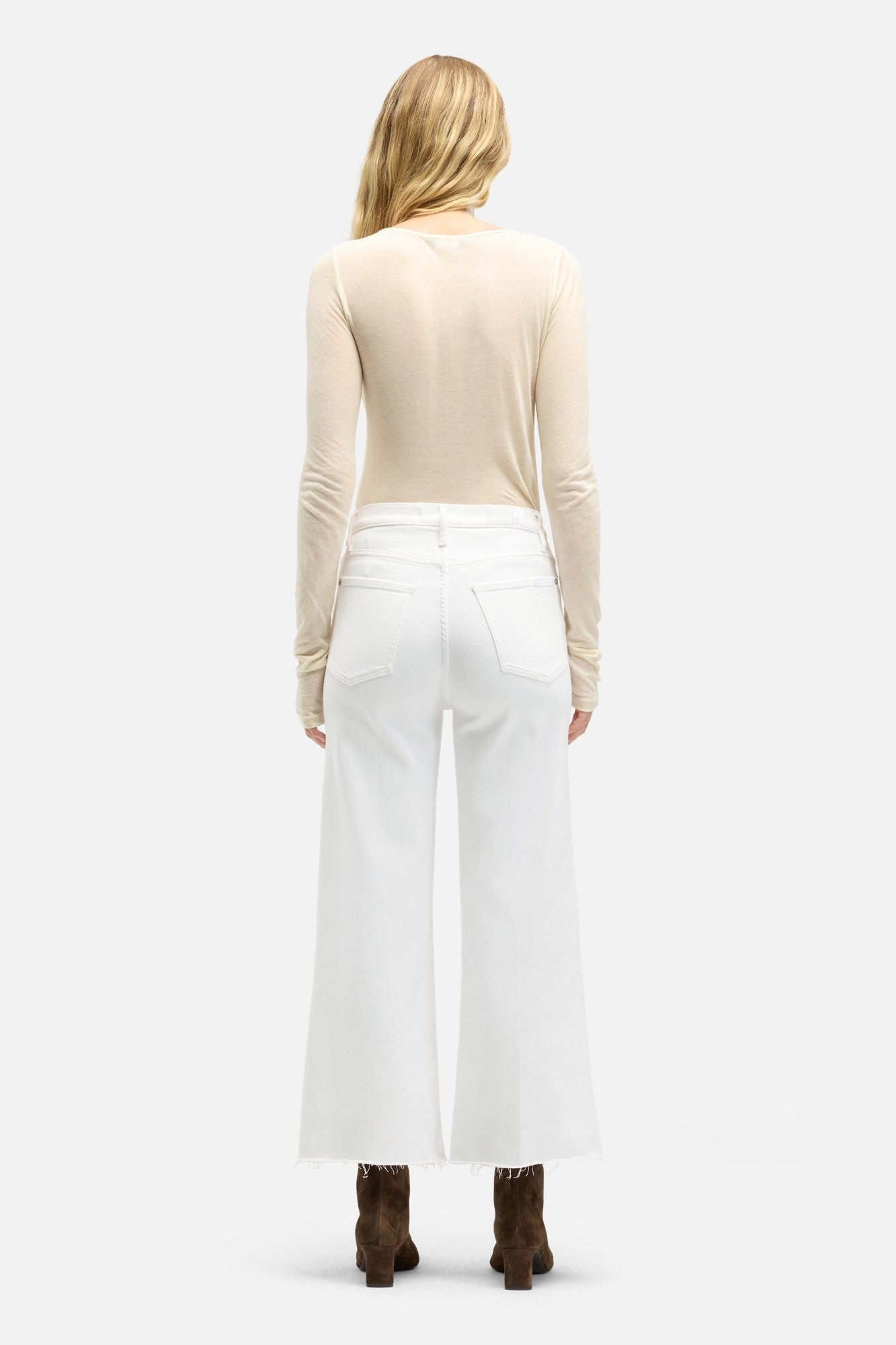7 For All Mankind Ultra High Rise Cropped Jo Jean in Soleil