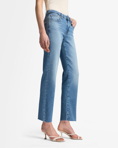 7 For All Mankind Calie Straight Ankle Jeans in Fancy