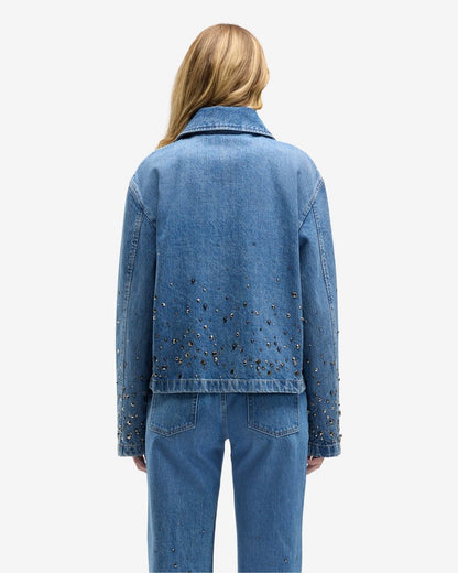 7 For All Mankind Workwear Jacket in Dance with Crystals