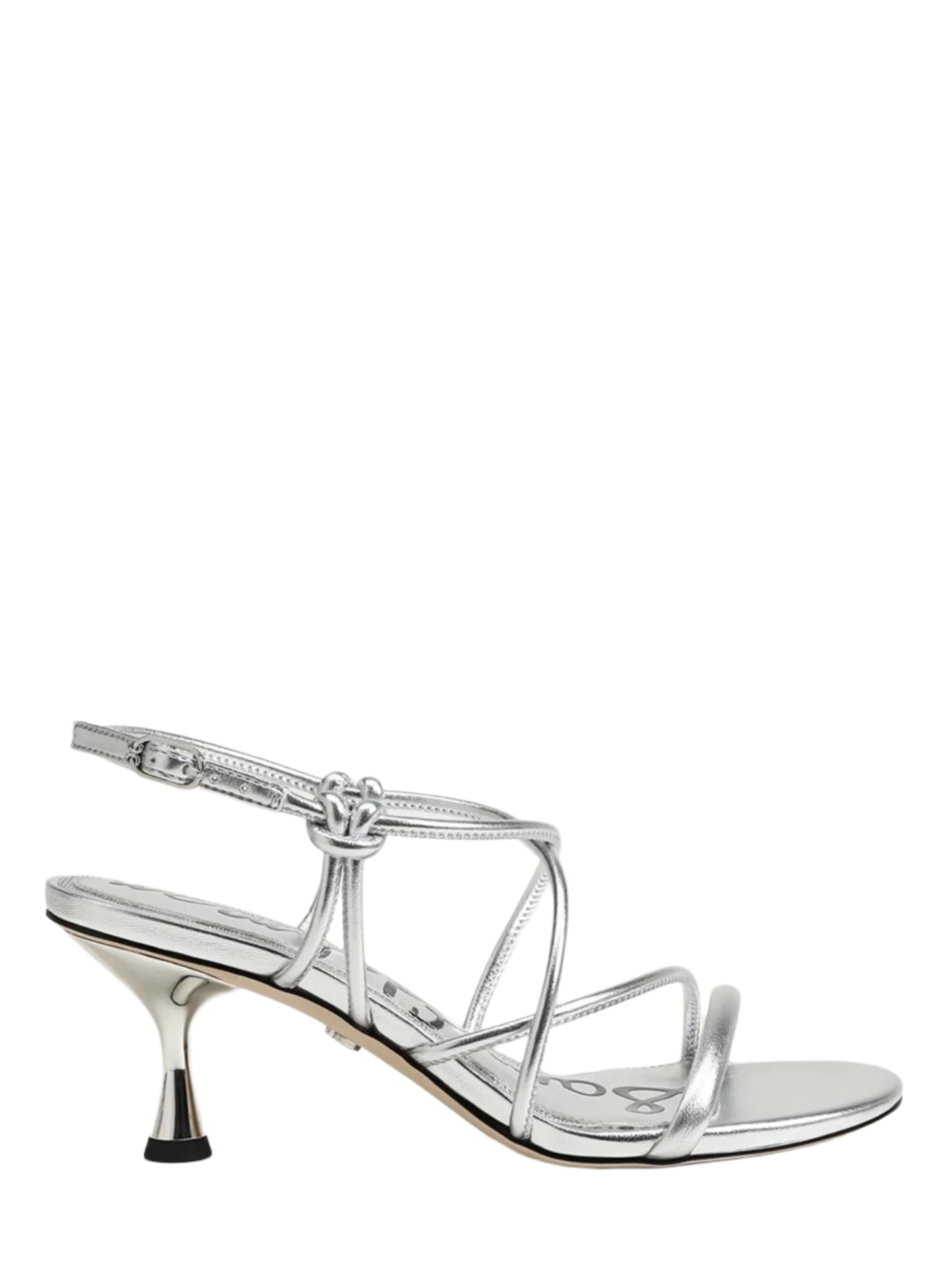 Sam Edelman Riana Strappy Heel Sandal in Soft Silver