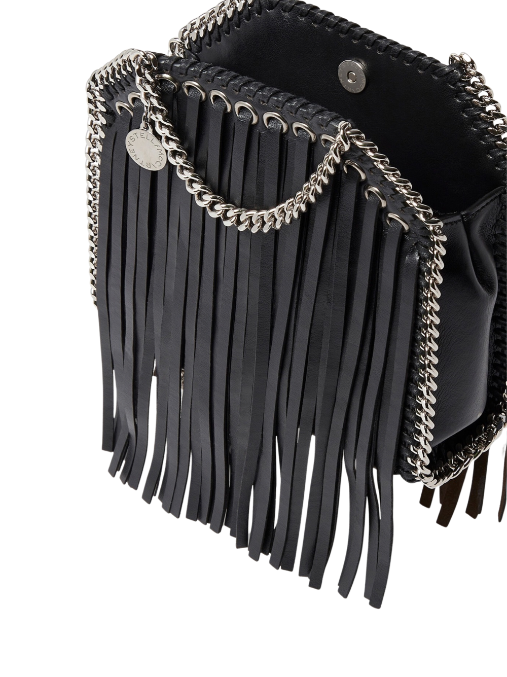 Fashionable Embossed Fringe Chain Mini Shoulder Bag