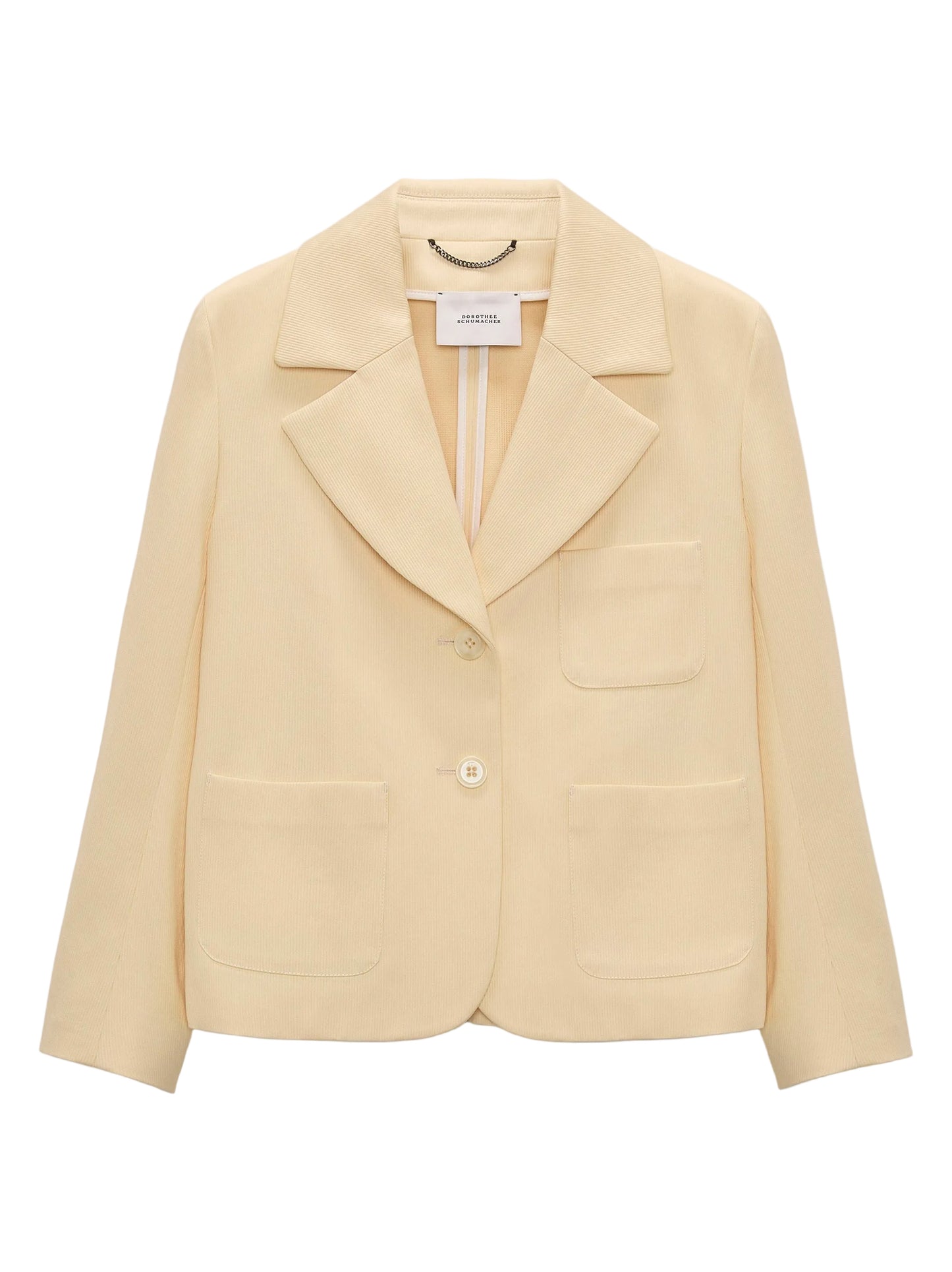 Cotton Ottoman Short Blazer