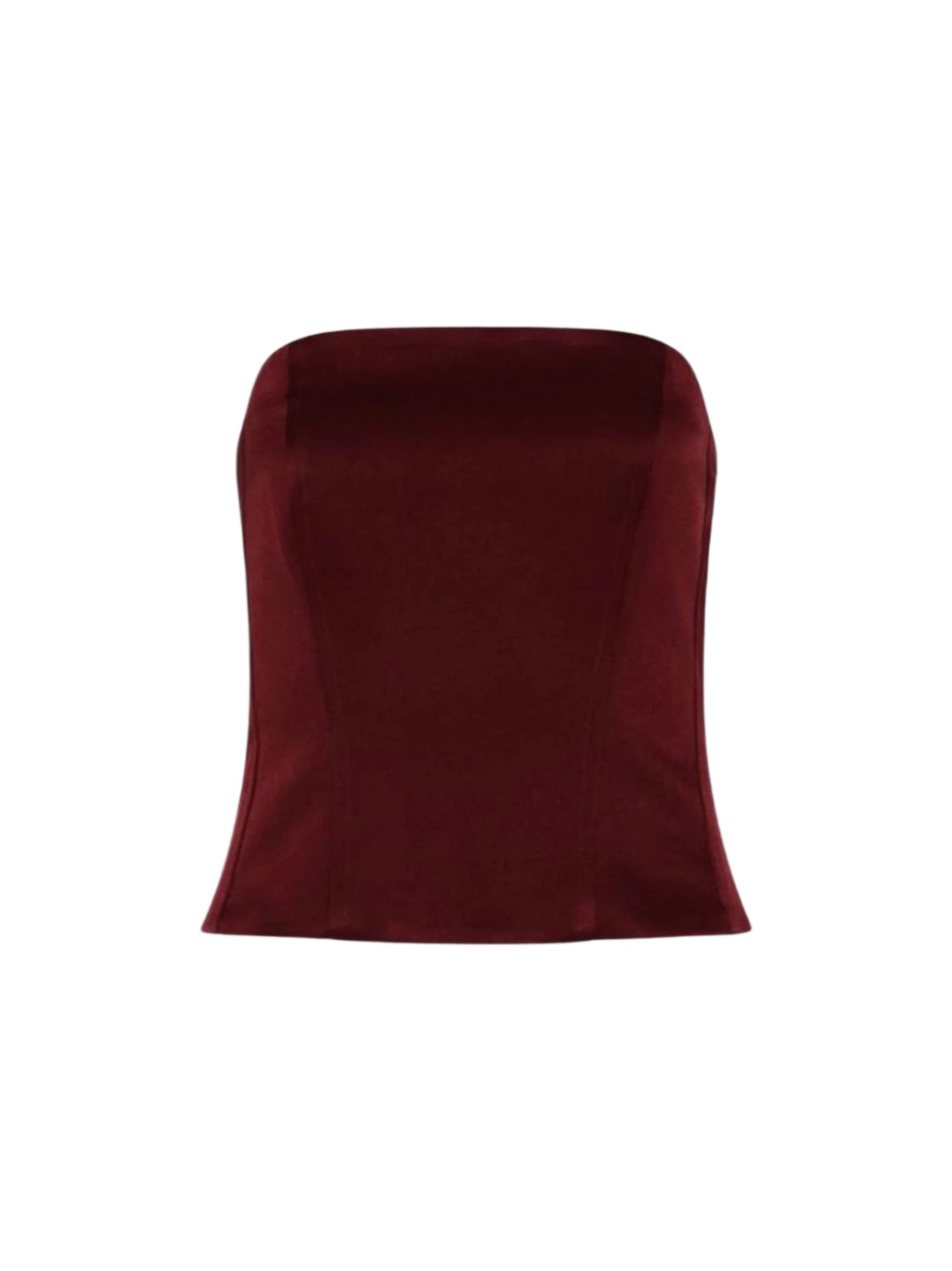 Marella Corset Top in Bordeaux