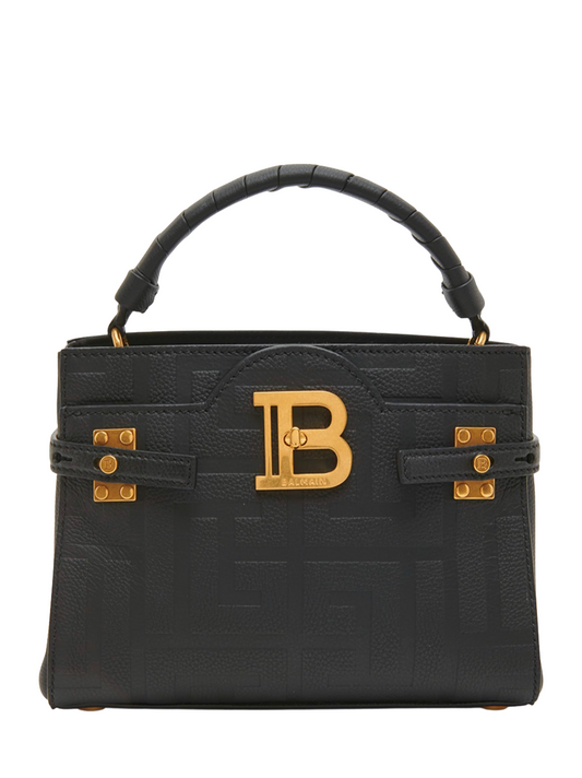 Balmain BBuzz 22 Monogram Top Handle Handbag