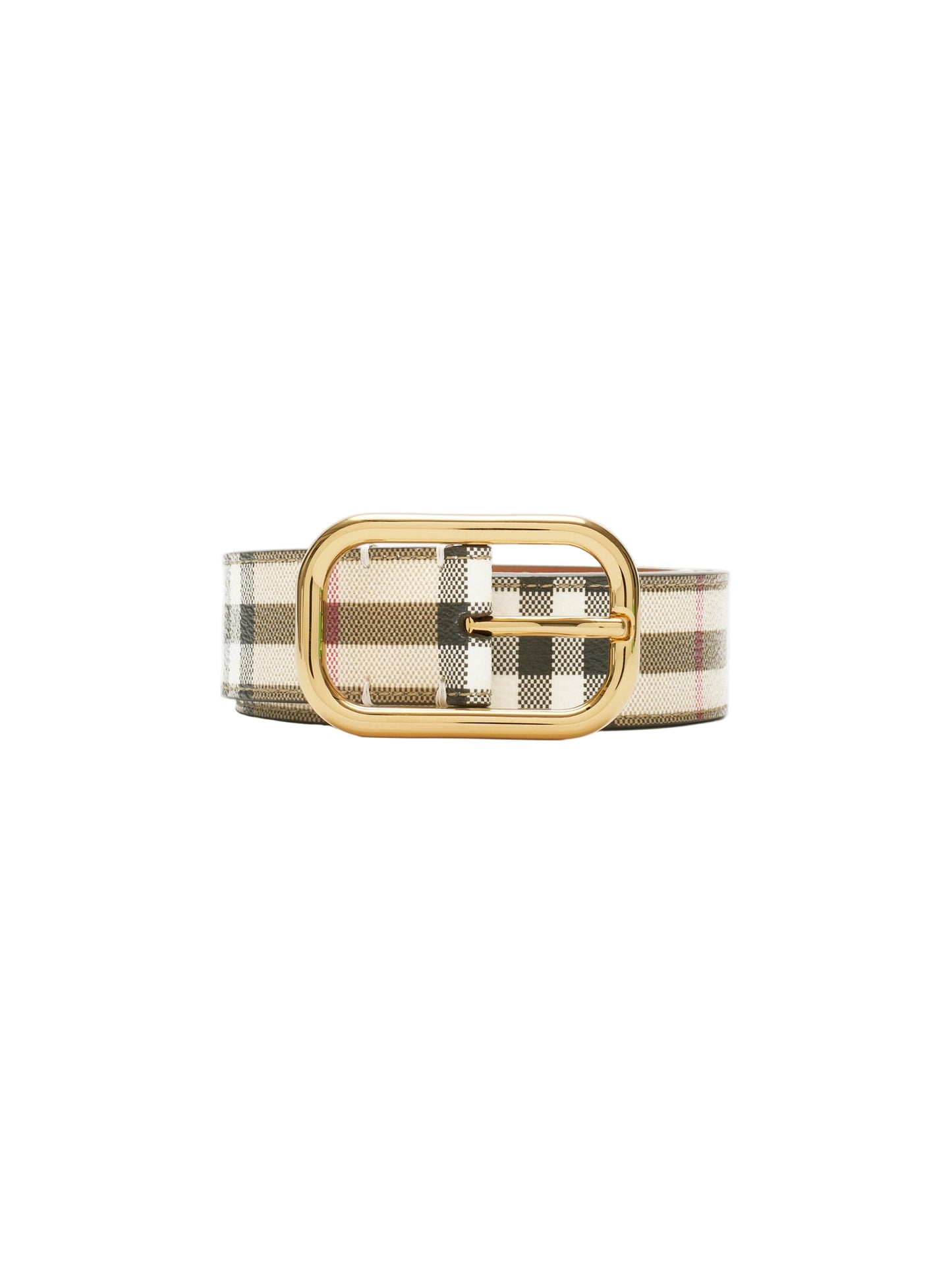 Burberry Check Belt in Archive Beige/Gold
