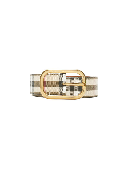 Burberry Check Belt in Archive Beige/Gold