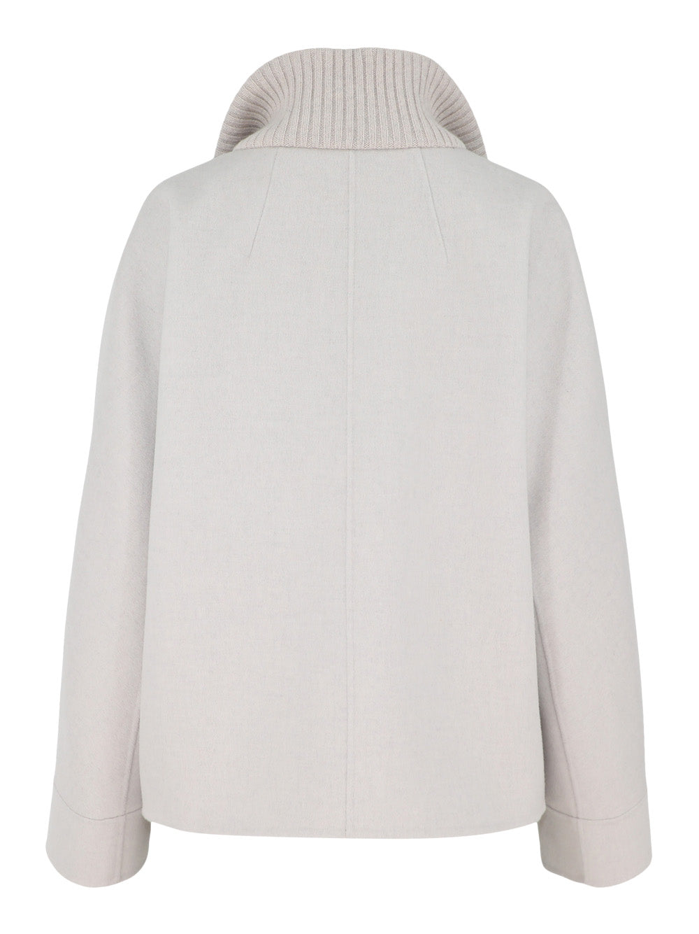 Kinross Short Knit Trim Zip Mock Coat (More Colors)
