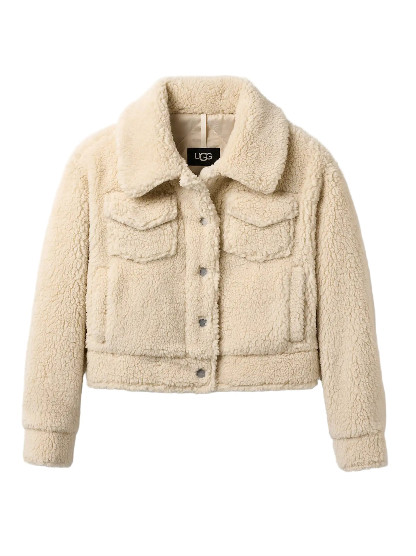UGG Frankie Short Trucker Jacket in Natural